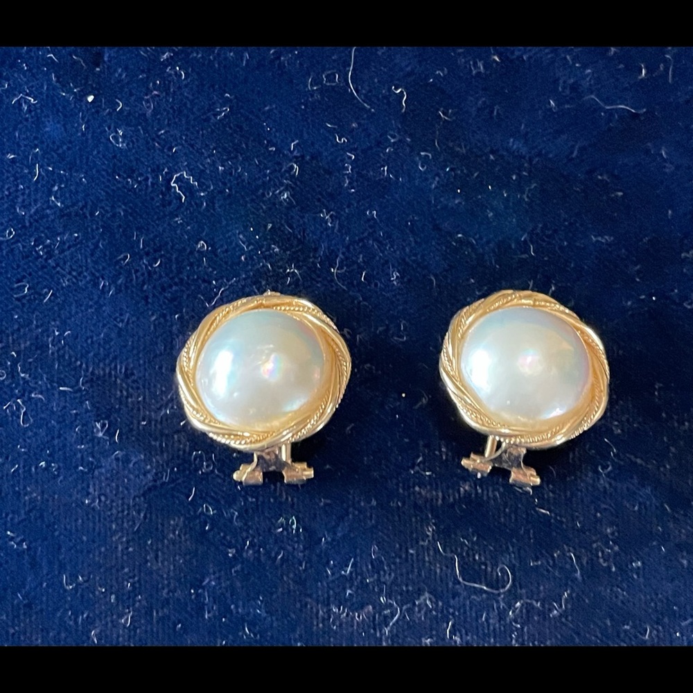 Mabe Pearl Earrings